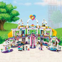 Blocks Blocks 1044pcs 41450 Heartlake City Shopping Mall Building Blocks With 5 Mini figures Sets Toys For Children Girl Friend Christmas Gift T220901