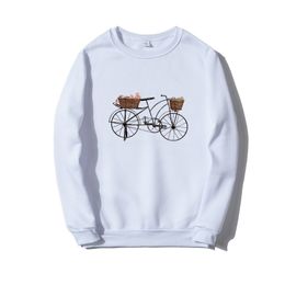 Mens Hoodies Sweatshirts ONeck Hoodie Sweatshirt Vintage bicycle Printed Fleece Men Women Autumn Winter Casual Pullover Unisex Sportswear Fashion Hoody 220902