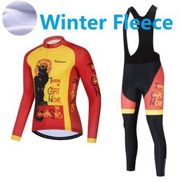 2023 Pro Mens Winter Cycling Jersey Set Long Sleeve Mountain Bike Cycling Clothing Breathable MTB Bicycle Clothes Wear Suit M21