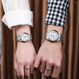 Wristwatches 2Pcs Top Luxury Fashion Sport Watch For Men Women Ladies WristWatch Quartz Clock Lover Watches Couple Pair And