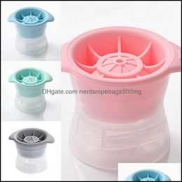 Bar Tools Lid Mods Spherical Pp Base Diy Ice Tray Sile Mould Living Room Drink Mti Colour Drain Holes Summer Drop Delivery 2021 Home Ga Dhfuy