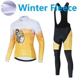 2024 Pro Mens Winter Cycling Jersey Set Long Sleeve Mountain Bike Cycling Clothing Breathable MTB Bicycle Clothes Wear Suit M18