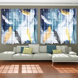 Curtain Nordic Style Feather No Punching Curtains For The Living Room Kitchen Bedroom Hall Windows Bath Screens Background Tapestry