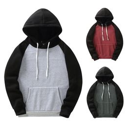 Mens Hoodies Sweatshirts Fashion Mens Raglan Sleeves Pullover Hooded Sweater Hoodie Mens Personality Slim Sweater Accessories 220902