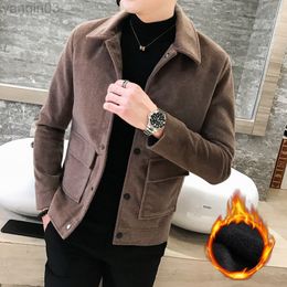 Men's Suits Blazers British Style Autumn Winter Steetwear Windbreaker Pocket Outfit Hombre Men Wool Trenchcoat Solid Colour Grid Casual Jacket L220902