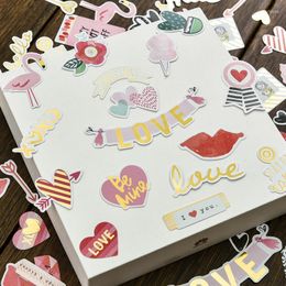 Gift Wrap KSCRAFT 70pcs My Sweet Love Foil Gold Paper Die Cut Stickers For DIY Scrapbooking/po Decoration Card Making Crafts