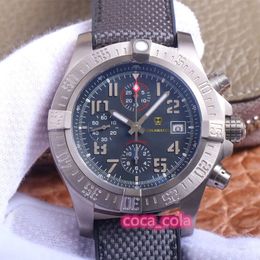 2022 BLSFactory watch A brand NEW 45MM Titanium material Military Limited Edition 7750 chronography Automatic Movement Wristwatches Waterproof Super Luminous