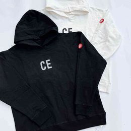 Men's Hoodies Sweatshirts CAVEMPT Sweatshirt Simple Cotton White Men Women C.E Cav Empt Hooded Pullover T220901