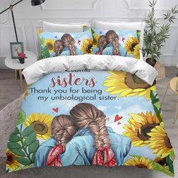 Bedding Sets Friends Sister Tv Show Style Set For Bedroom Soft Bedspreads Bed Linen Comefortable Duvet Cover Quilt And Pillowcase