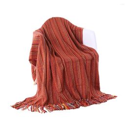 Blankets Yaapeet 100% Acrylic Throw Blanket Winter Thicken Warm Flash Strip Throws Decorative Bed Suitable Bedspread On The