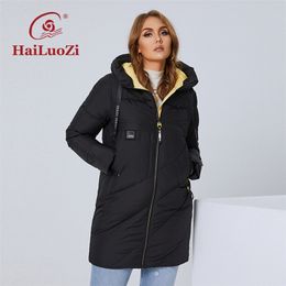 Down Parkas Hailuozi Winter Womens Jacket Plus Size Long Thick Cotton Big Pockets Lady Parka Fashion Oversize Female Casual Coat 6896 220902