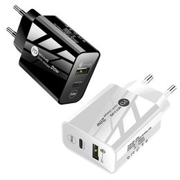 PD Dual Port Home Chargers Plug Multi-port Travel Charger for Iphone 13 Pro Max Samsung Lg Pc Tablet