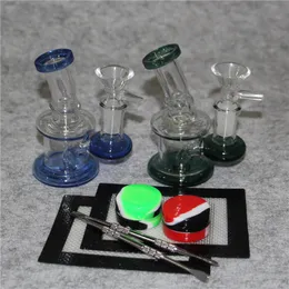 Hookahs Beaker Bongs Water Pipes heady Glass Oil Rigs Recycler Bong Shisha Smoking Pipe With 14mm banger Nail Bowl