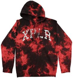 Felpe con cappuccio da uomo Felpe con cappuccio XPLR Shatter Red Tie Dye Felpe con cappuccio Sam e Colby Merch Felpa con cappuccio unisex Pantaloni Set da due pezzi Donna Uomo Suit 3D Abbigliamento 220902