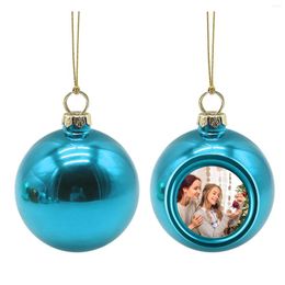 Party Decoration 8cm Christmas Ball Ornaments Diy Family Po Hanging For Xmas Tree Creative 2023 Year Home Decor
