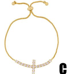 Jewellery Bracelets Strands Square eye heart circle Bracelet Zirconia Jewellery Cubic Crystal Cz Fashion Charm je4