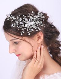 Headpieces Silver Rose Gold Wedding Headband Shiny Rhinestones Crystal Headwear Beautiful Elegant Women Ornaments Bridal Shower Decoration