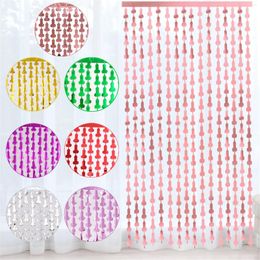 Curtain 25 X 14.5cm Colour Metallic Tinsel Foil Fringe Curtains Po Booth Props For Birthday Wedding Engagement Bridal Shower Decorats