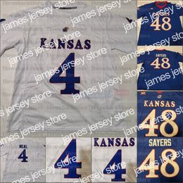 American College Football Wear Custom Kansas Jayhawks College Football 9 Carter Stanley 48 Gale Sayers 5 Azur Kamara 1 Pooka Williams Jr. Jerseys