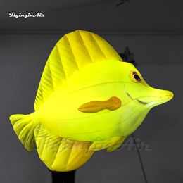 Huge Lighting Inflatable Tropical Marine Fish Balloon Blower And Light Inside For Event