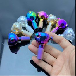 Glass Pipes Smoking Manufacture Hand-blown hookah New European and American Colourful glass pipe tip adapter