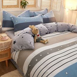 Bedding sets Luxury 100% Cotton Duvet cover Queen King size sheets Geometry comforters 34 Pcs 220901