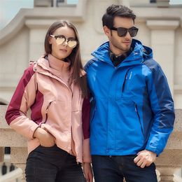 Mens Down Parkas Large Size Jacket for Men and Women Threeinone Twopiece Winter Plus Velvet Thickening Removable Mountaineering Clothing 220902