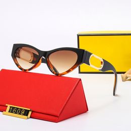 Fashion Women Sunglasses Sunshade Glasses Metal Full Frame Classic Oval Square Gold Letter Luxury Sunglasses