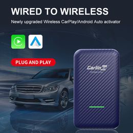 Carlinkit 4.0 for Wired to Wireless CarPlay Adapter Android Auto Dongle Car Multimedia Player Activator 2In1 OTA Online Upgrade