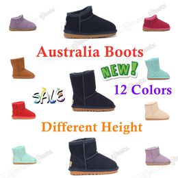 Botas de neve infantil garotas à venda sapatos de inverno australiano quente tornozelo de meninos botos preto sapato rosa crianças bota de neve ultra mini