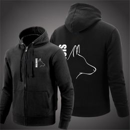 Mens Hoodies Sweatshirts Silly Dog Belgian Malinois Mens Spring And Autumn Fashion Casual Hoodie Zipper Up Sweatshirt Long Sleeve Top Clothing 220902