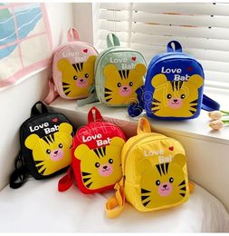 Lovely Children's Small School Bag Cartoon Tiger Kindergarten Boys Kids Mini Backpack Shoulder Bags Cute Baby Girls Knapsack