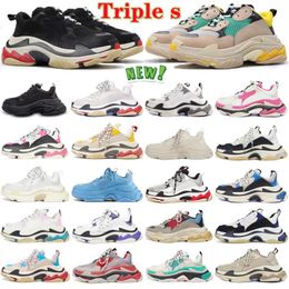 OG Designer Direct Paris Triple-s Casual Dad Shoes Oversized Mens Womens Track Triple s Black White Gym Red Grey Platform Lovers 17fw Sneakers