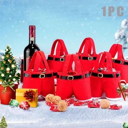 Other Event Party Supplies Creative Santa Pants Style Bag Cute Bags Stocking Tree Filler Sacks Stocking Xmas Gift Christmas Decorations Wedding Candy Bag 220901