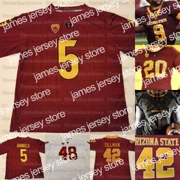 American College Football Wear Custom Arizona State College Football Jerseys Terrell Suggs Pat Tillman Jayden Daniels Benjamin Aiyuk Darby Lole Kearse-Thomas Har