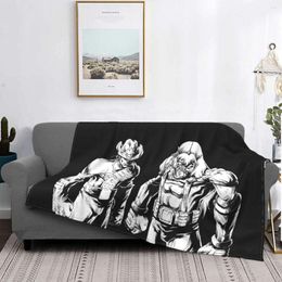 Blankets Bravestarr Shaman Educational Cartoon Blanket Flannel Black Cosy Soft FLeece Bedspread