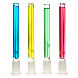 Cool Colourful Smoking Freezable Liquid Philtre Tube Pyrex Thick Glass Bong Hookah Waterpipe Downstems Diffusers Portable Cigarette Holder Downstem DHL Free