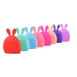 Wash Gloves Silicone Baby Shampoo Brush Multifunction Cartoon Soft Rabbit Facial Cleansing Brush Manual Massage Cleaning Bath Brushes 20220902 E3