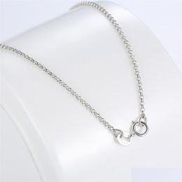 Chains Classic Basic Chain 100% Real 925 Sterling Sier Lobster Clasp Necklace Fit For Pendant Women Men Fine Jewelry 576 T2 Yydhhome Dhuvx