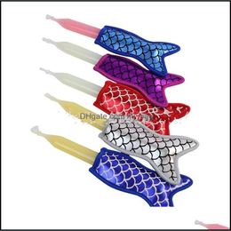 Ice Cream Tools Mermaid Shape Ice Cream Ers Neoprene Popsicle Sleeve Personalized Colorf Kitchen Tools Summer Kids Durable 2 6Hs Drop Dhul7