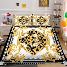 Bedding sets Fashion Bedding Set 23pcs 20 Patterns 3D Digital Luxury Printing Duvet Cover Sets 1 Quilt Cover 12 Pillowcases USEUAU Size 220901