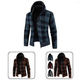 Men's Sweaters Men Coat Highlighting Masculine Temperament Breathable Comfortable Thick Velvet Sweater Cardigan For Dating