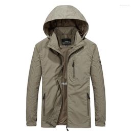 Men's Jackets Male Wind Water Military Windbreaker Casual Coat Waterproof Clothing Hooded Autumn Men's Breaker Proof Men Wate