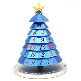 Christmas Decorations Mini Tree Dice Kids Gifts Game Toy Blue 10x6cm Create A Festive Atmosphere Plastic Family Games