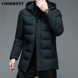 Mens Down Parkas COODRONY Brand Long Coat Men Clothing Thick Warm Hooded Parka Mens Winter Jacket Top Business Casual Windbreaker Overcoat Z8145 220902