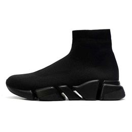 2022 Speeds 2.0 Shoe Platform Sneaker Men Women Designer Tripler Paris Socks Boots Black White Blue Light Sliver Brown Ruby Graffiti Vint