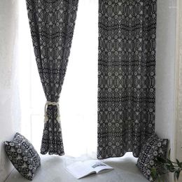 Curtain Jacquard Double-sided Creative Semi-shading Cloth Simple Modern For Bedroom Sitting Room Kitchen Bay Window