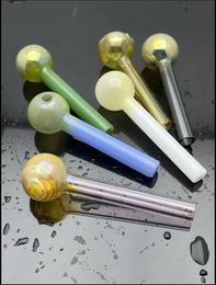 Glass Pipes Smoking Manufacture Hand-blown hookah Thickened Mini Colourful bubble glass boiler water pipe and pipe