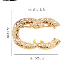 Brand Designer Letters Brooch Fashion Famous Double Letter Tassel Colourful Crystal Pearl Luxury Couples Personality Rhinestone Suit Pin Jewellery Accessories