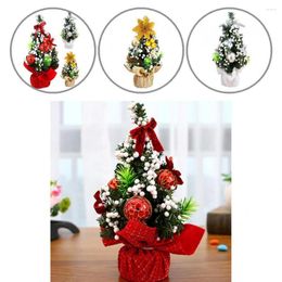 Christmas Decorations Lightweight 3 Colours Excellent Workmanship Beautiful Multi-use Mini Tree For Party